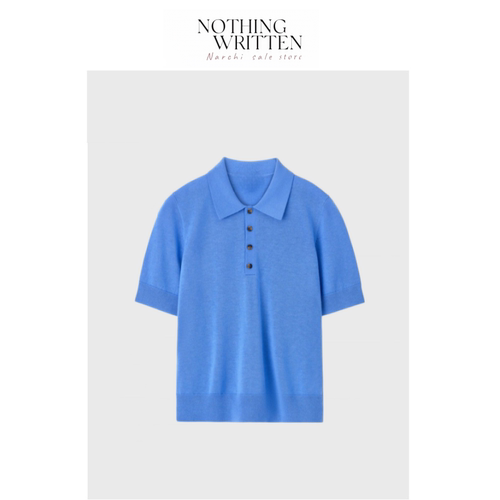 【现货】Nothing Written Narchi标准版型POLO衫蓝色2026春季新品