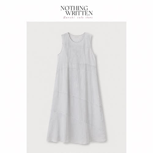 【现货】Nothing Written Narchi无袖连衣裙显瘦拼接中长款背心裙
