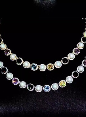 Mr.Bling欧美明星珍珠彩宝项链