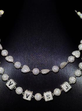 Mr.Bling定制圆珠爱心套装项链