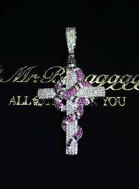 Mr.Bling实心GUC蛇十字架吊坠