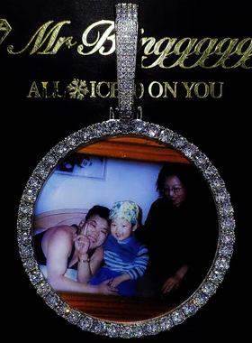 Mr.Bling定制大号满钻相框吊坠