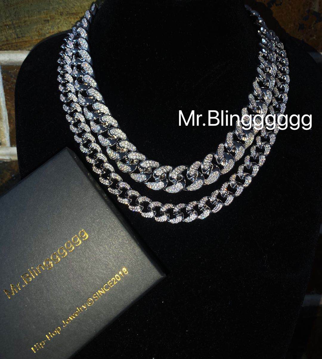 Mr.Blingggggg基础款满钻古巴链