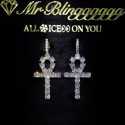Mr.Bling百搭安卡十字架男女吊坠