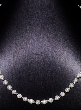 Mr.Bling男女同款满钻圆珠项链