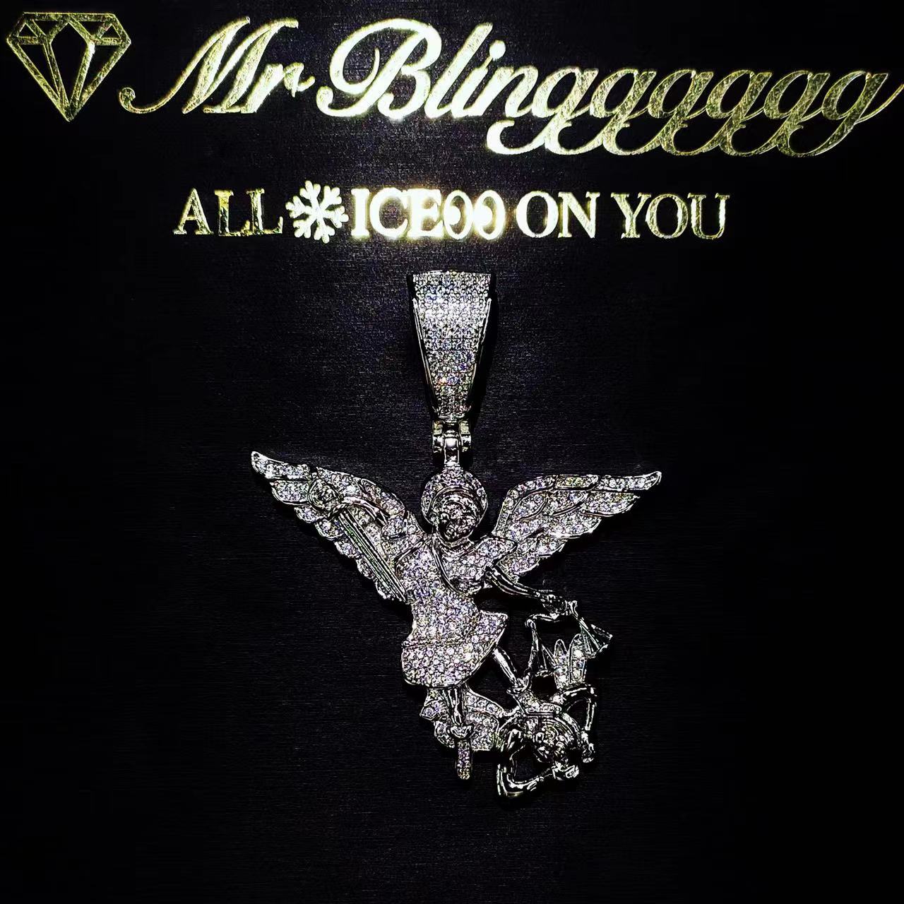 Mr.Bling男女款米迦勒天使吊坠