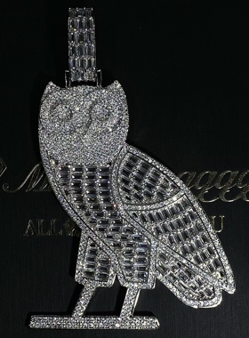 Mr.BlingDrake同款猫头鹰吊坠