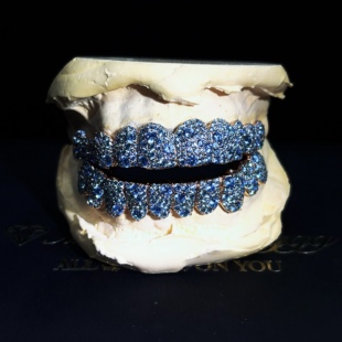 Mr.Blingggggg欧美嘻哈珠宝 定制满钻Drake同款ICEMAN Grillz牙套