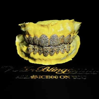 Mr.Bling定制克罗风格满钻牙套
