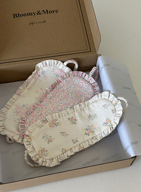 Petite Fleur原创设计 奶油系少女心碎花眼罩