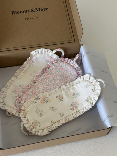 Petite Fleur原创设计 奶油系少女心碎花眼罩