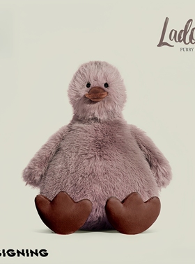 日本SC拉多姆ladom鸭鸭毛绒玩具鸭子公仔娃娃玩偶抱枕生日礼物