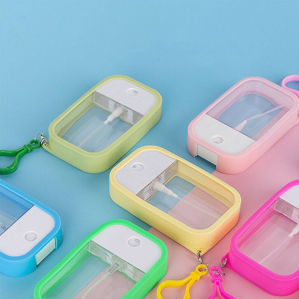 旅行便携按压硅胶挂钩香水酒精补水瓶爽肤喷雾分装空瓶卡片喷雾瓶,家庭/个人清洁工具,喷瓶/面霜分装瓶,淘宝优惠券,粉丝福利购,淘宝优惠卷