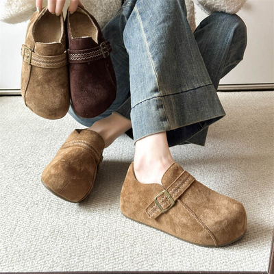 厚底勃肯鞋女2025新款加绒棉鞋