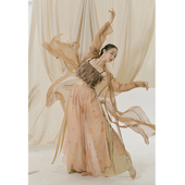 合集 粉墨千秋 纯色古风开衫 白黑墨绿酒红棕色舞蹈纱衣