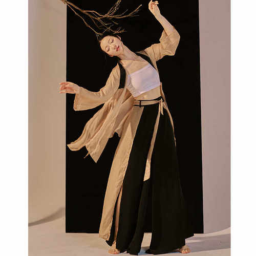 粉墨千秋漠漠丫同款开衫阔腿裤