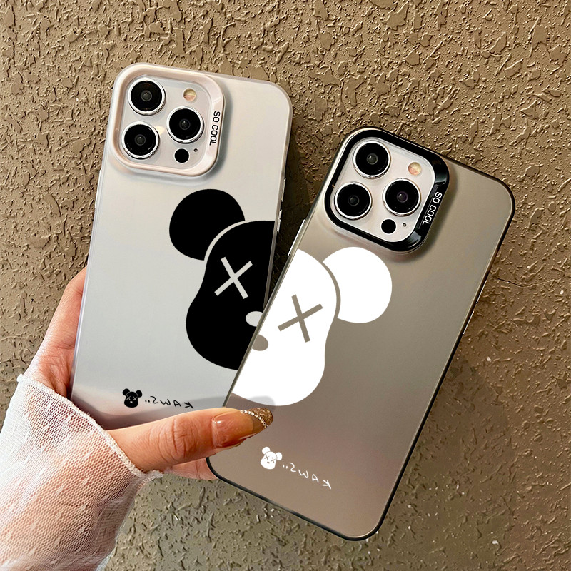 暴力熊苹果16ProMax情侣iPhone15plus简约14pro手机壳小米13一加12适用华为mate80红米k70荣耀9050防摔保护套
