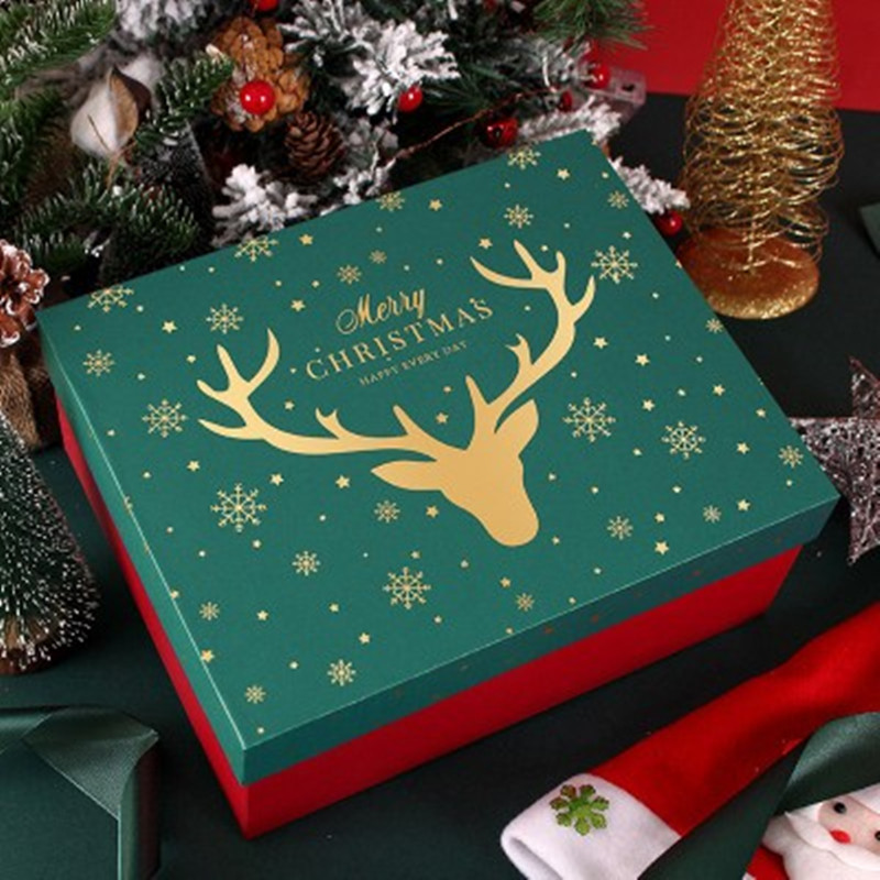 圣诞礼盒空盒平安夜送男女生礼物盒高级感大号圣诞节礼品包装盒子