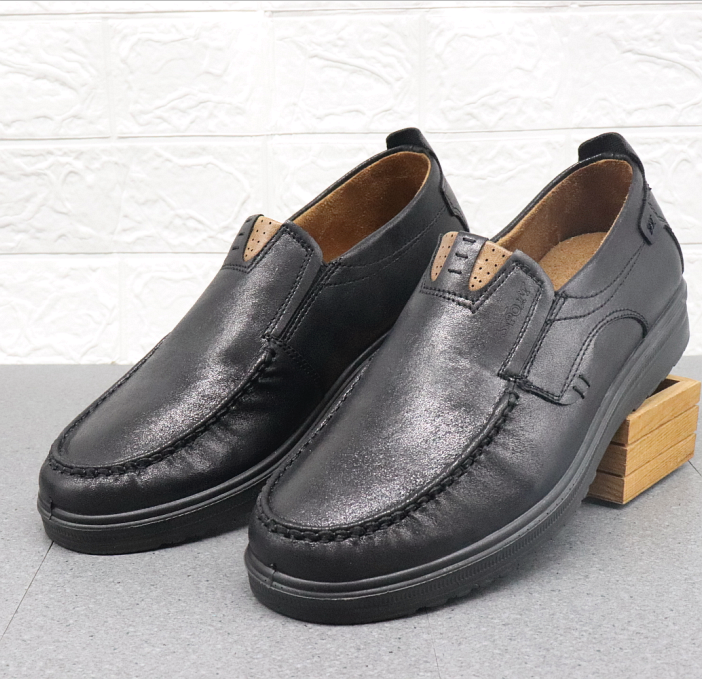 透气防臭商务休闲黑色青年工装男老北京布鞋男单鞋仿皮鞋男休闲鞋