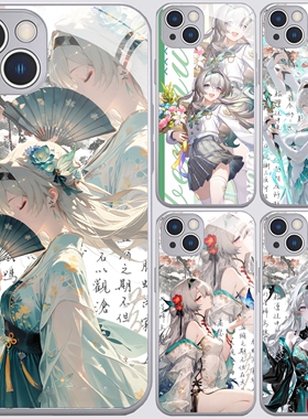 古风游戏星铁流萤金属漆玻璃手机壳适用华为荣耀400苹果17pro小米15OPPO一加ACE6全包vivoiqooneo11红米k90