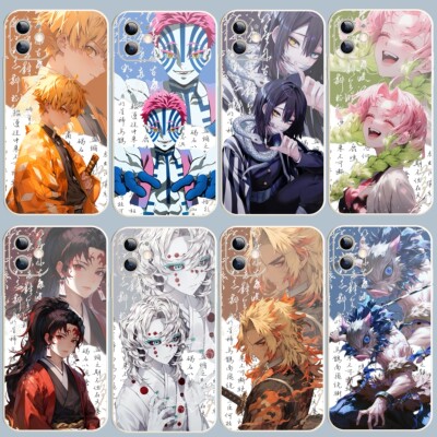 鬼灭之刃炎柱蜜璃无一郎水柱蛇柱恋柱古风手机壳适用苹果15OPPOreno12华为荣耀100软壳vivoiqooz9小米14一加