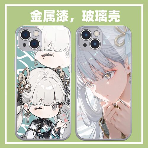 鸣潮今汐金属漆玻璃手机壳适用华为荣耀300苹果16小米15OPPOreno12一加ACE5游戏vivoiqoo13/z9红米k80pro保护