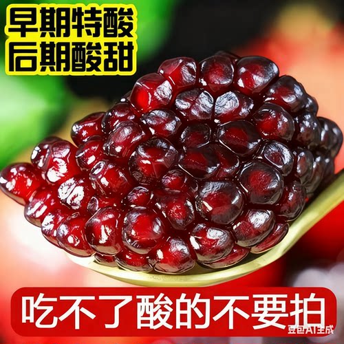 酸石榴10斤纯酸临潼石榴特大红籽孕妇水果新鲜包邮可药用泡酒