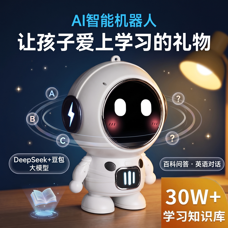 新款智能机器人早教学习机男女童