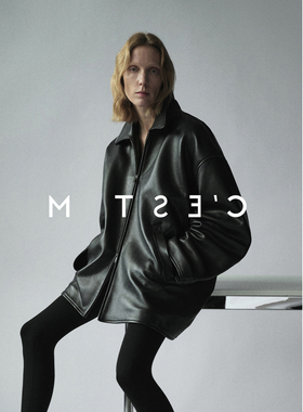 波士顿风格&摇粒绒内胆 Kendall风廓形加绒加厚皮夹克皮衣外套女