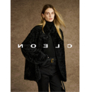 BTRS 西班牙进口LACON拉贡微卷两面穿羊羔毛皮毛一体皮草外套