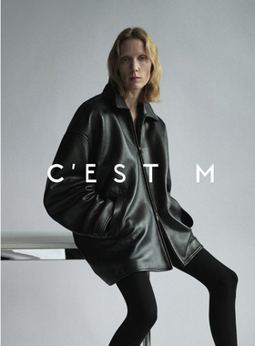 BTRS M丨波士顿风格黑色皮衣Kendall风廓形皮夹克外套2026新款