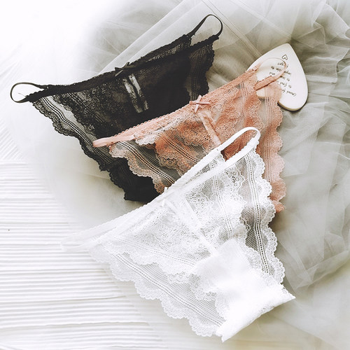 性感细带全蕾丝内裤女透明底裤