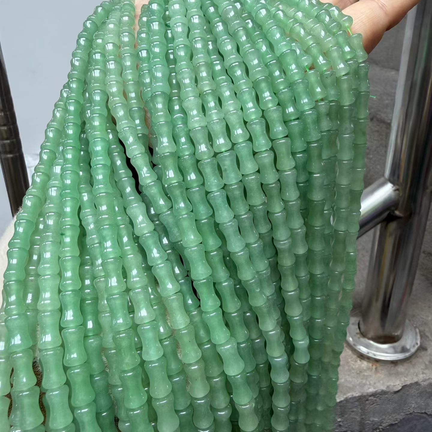 天然桃花酿葫芦东陵玉葫芦散珠DIY饰品配件玉石串珠项链手链配饰