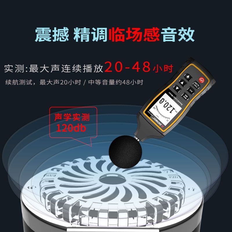 自行车骑行音响便携蓝牙音箱强光手电筒多功能低音炮一体超长续航