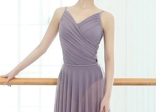 新款舞蹈服女成人吊带芭蕾舞练功服形体服体操服形体衣跳舞修身