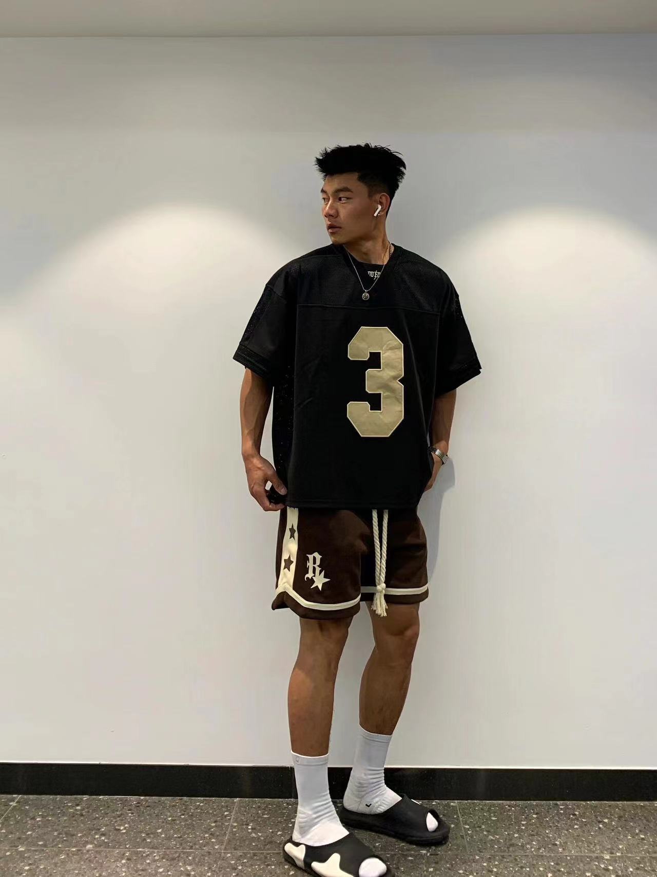 R星美式篮球短裤男士夏季