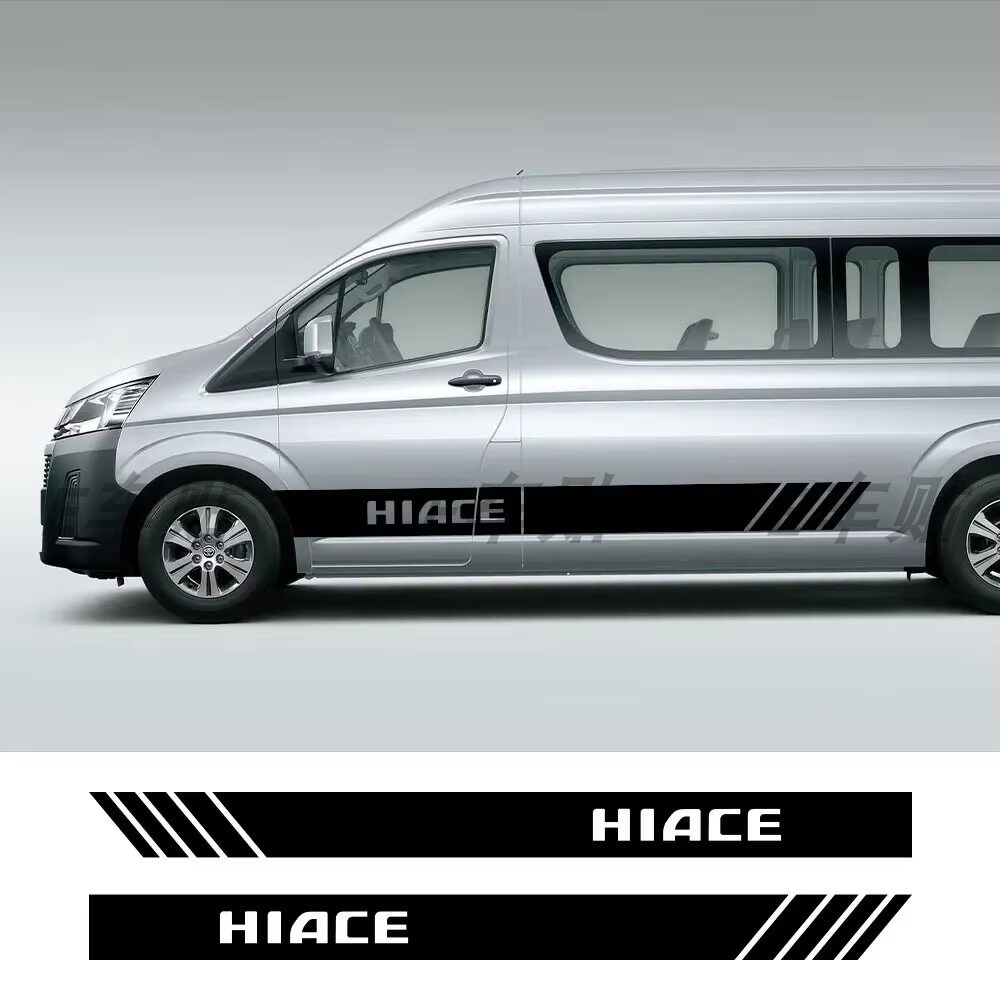 适用于丰田Hiace海狮200 300汽车车贴改装发房车商务车侧裙贴画