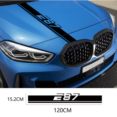 条纹机盖贴汽车贴纸适用于BMW宝马E30 E39 E46 E62 E90引擎盖拉花