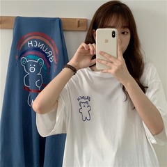 Real shot loose short sleeve T-shirt