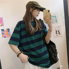 New striped short sleeve T-shirt