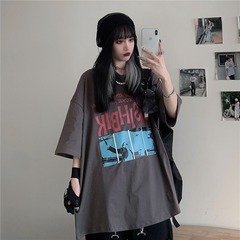 實拍實價原宿風寬鬆短袖恤潮