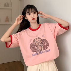 實拍日系新款短袖恤學生