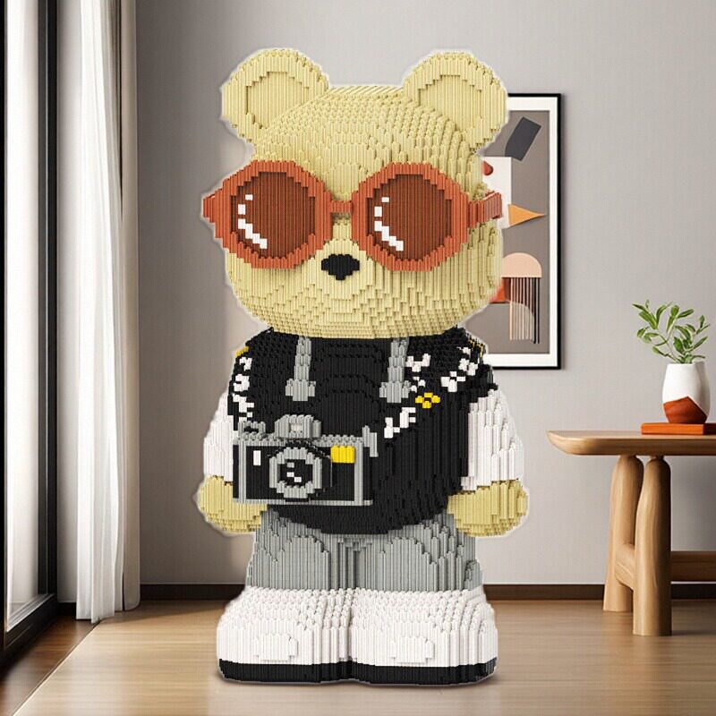 积木拼装玩具益智力开发动脑男女孩10岁以上小颗粒高难度立体摆件