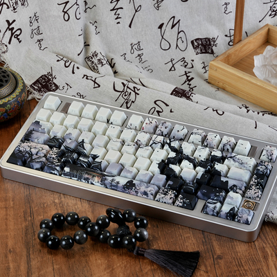 冰蕊华明月夜键帽PBT侧刻透光