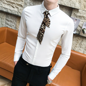 B302 CS77 2021秋款男衬衫 送同款丝巾 M-5XL 持续出货图片
