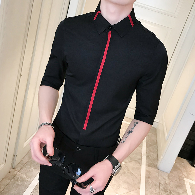 B302CS1182021春夏新款男士织带衬衫衬衣M-5XL,男装衬衫,电商B216（原B302）
