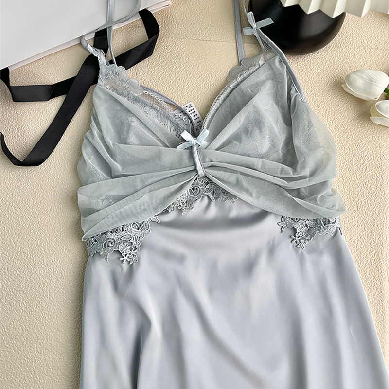 法式性感睡衣露背吊带睡裙