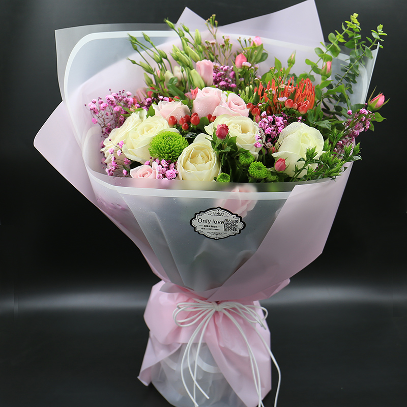 教师节白玫瑰上海鲜花速递