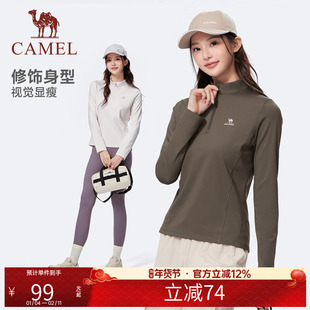 骆驼纯棉T神夏日T恤女短袖2025夏新款情侣宽松复古运动休闲上衣男