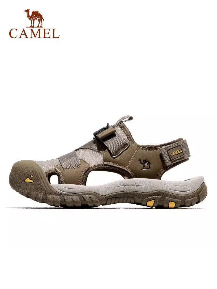 CAMEL SHOES CASUAL SANDALS 2024 SUMMER NEW WEARABLE NON-SLIP OUTDOOR BAOTOU HIKING SPORTS BEACH SHOES